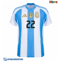 Fotballdrakt Herre Argentina Lautaro Martinez #22 Hjemmedrakt Copa America 2024 Kortermet
